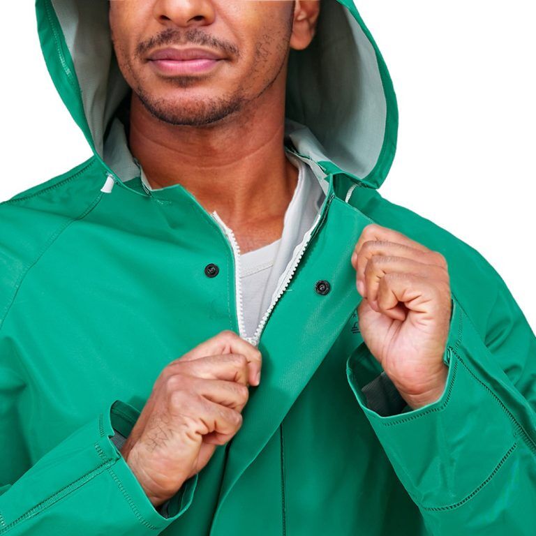 Customizable PVC Polyester Laminated Raincoat (5)